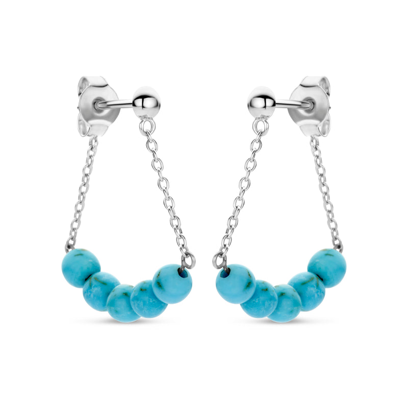 Amelia ørehængere, Turquoise