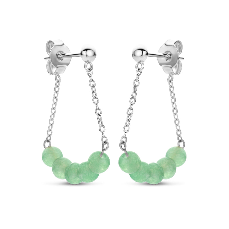 Amelia ørehængere, Green Aventurine