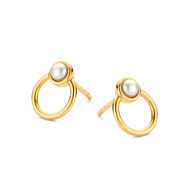 Perla ørestikker med ring