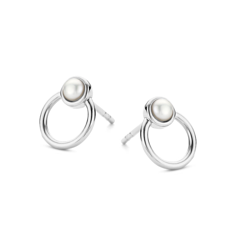 Perla ørestikker med ring