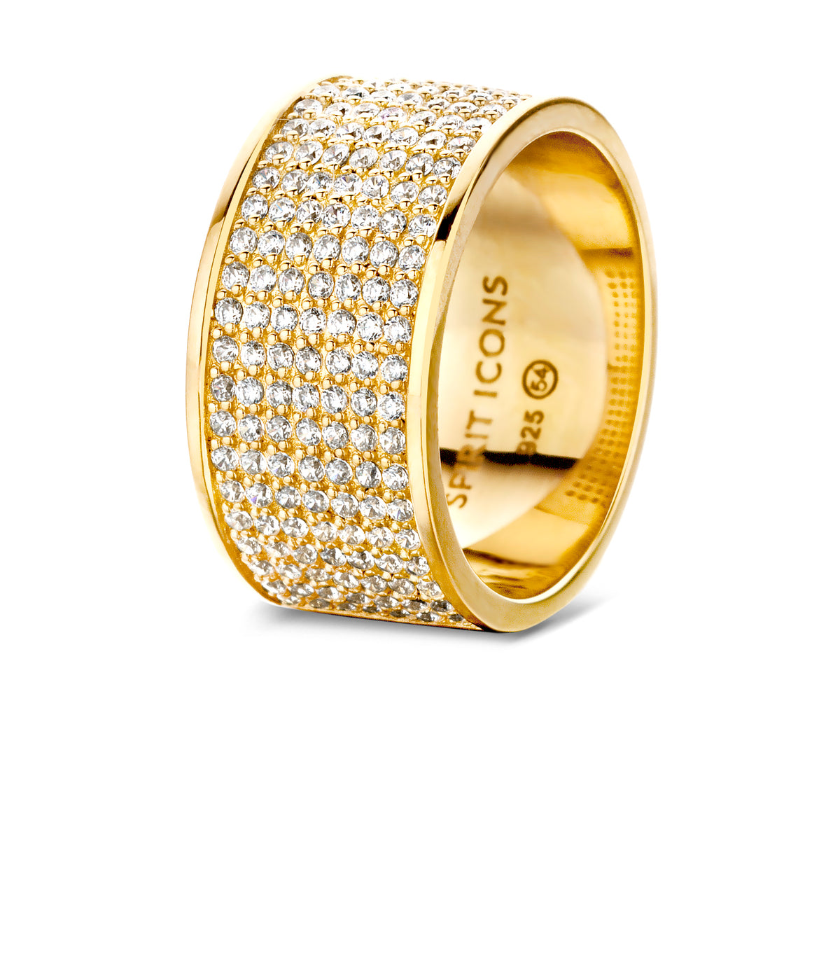 COCKTAIL ring, forgyldt