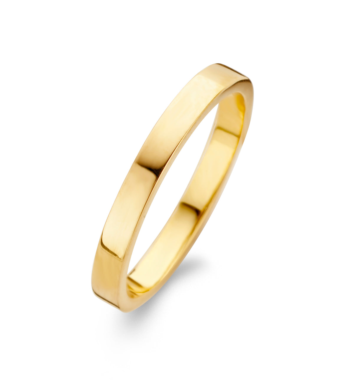 Raw Polished ring, forgyldt