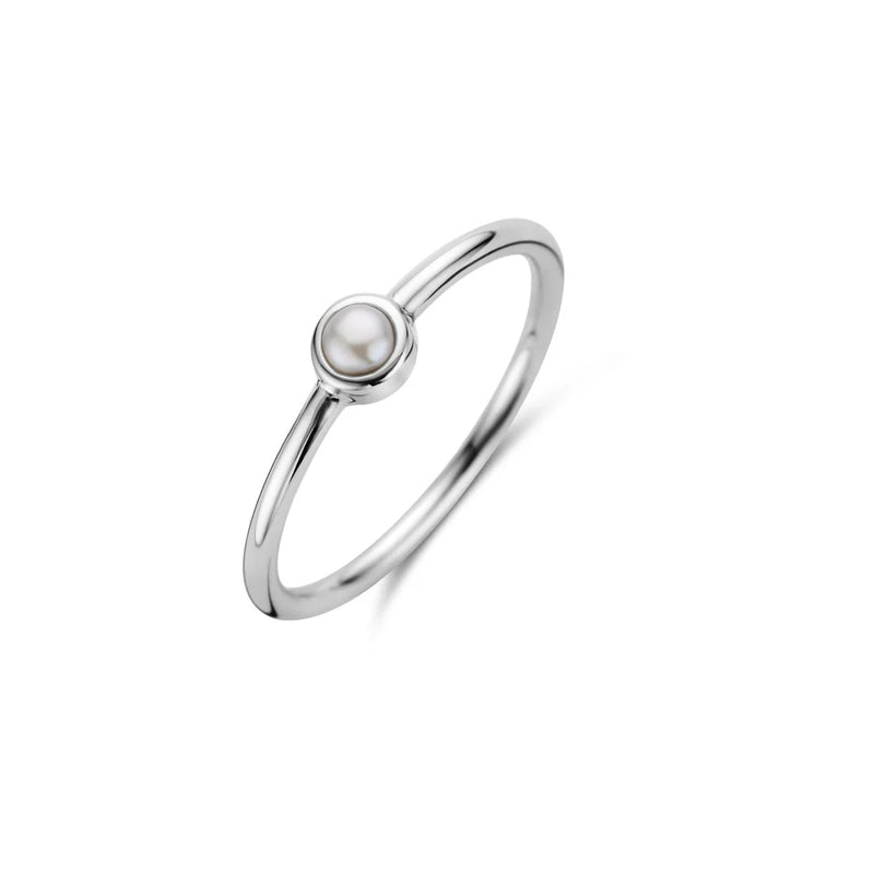 Pearl ring, sølv