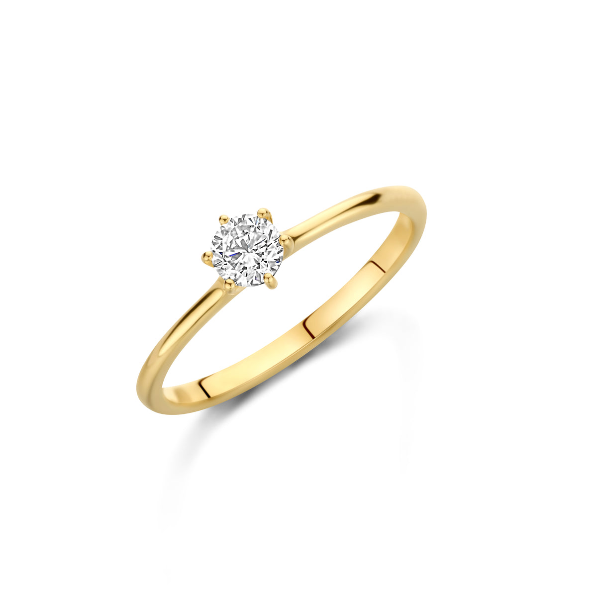 SELINA ring, S, forgyldt