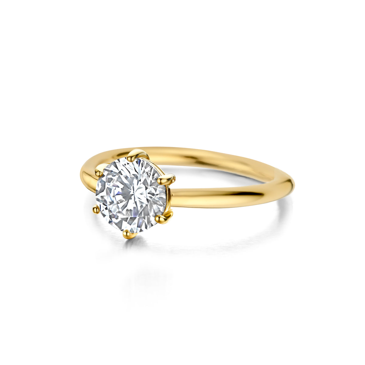 SELINA ring, L, forgyldt
