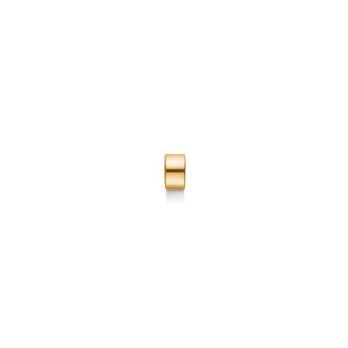 Black Sun bead 14 kt. guld, plain small