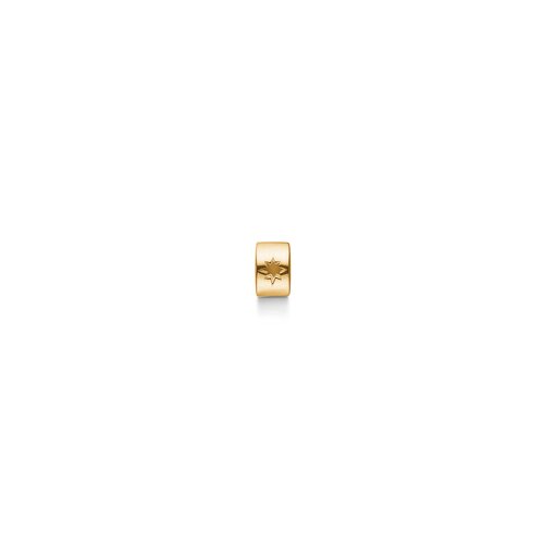 Black Sun bead 14 kt guld, star