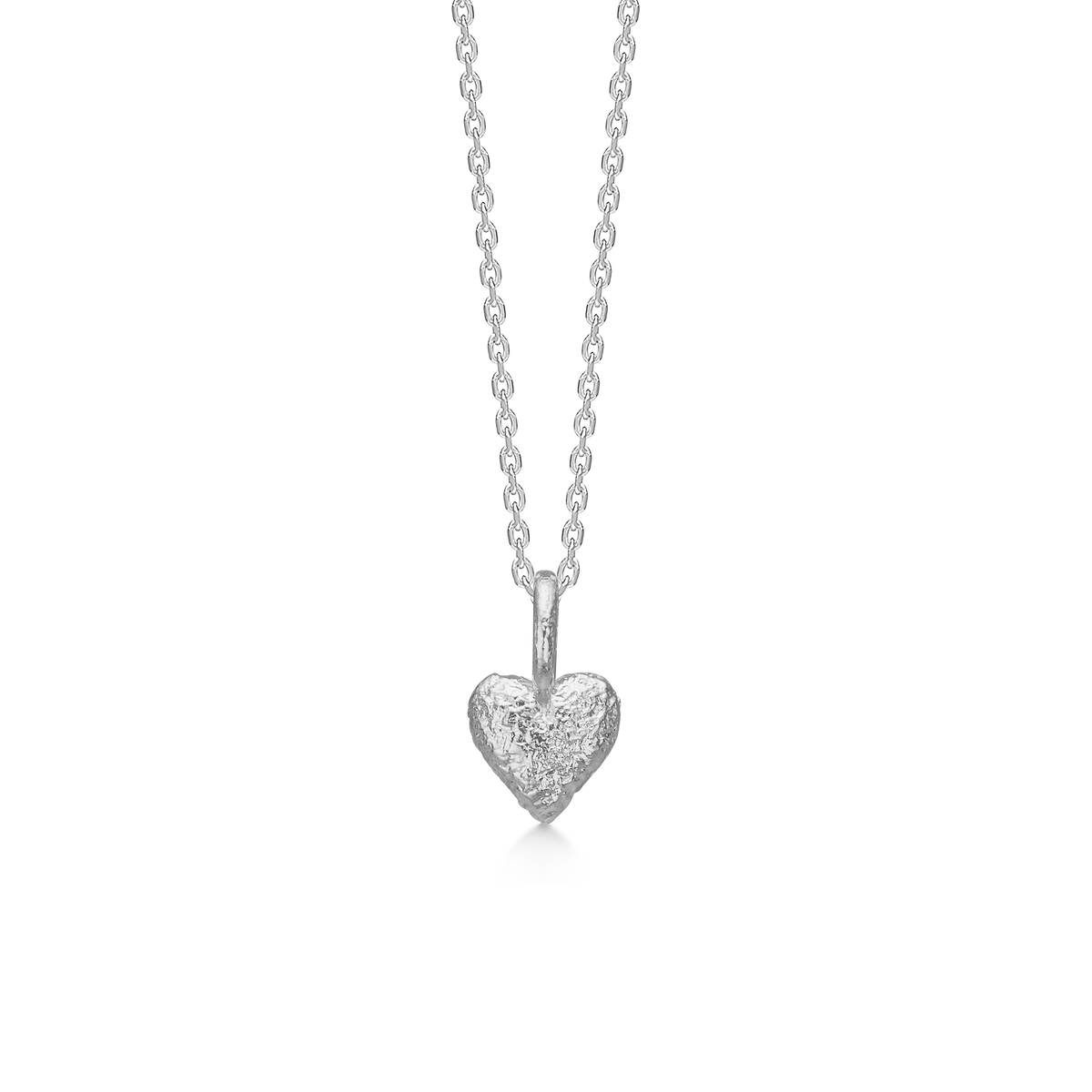 AMOUR HEART halskæde, sølv
