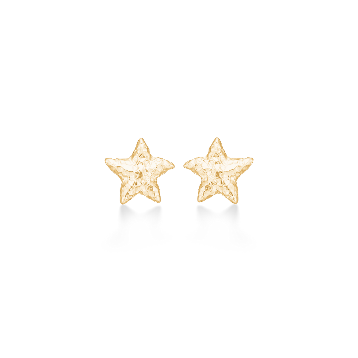 STARFISH LUSTRE ørestikker stor forgyldt