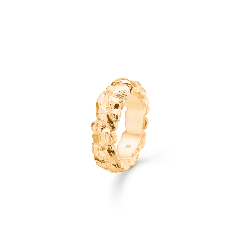 BIG ELEMENT Ring forgyldt