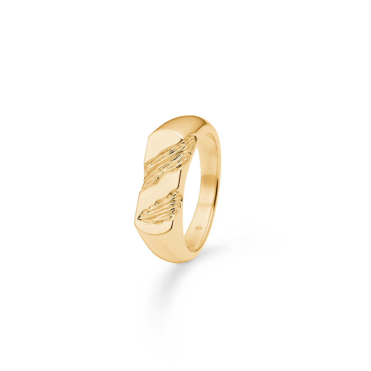 GLACIER ring, forgyldt