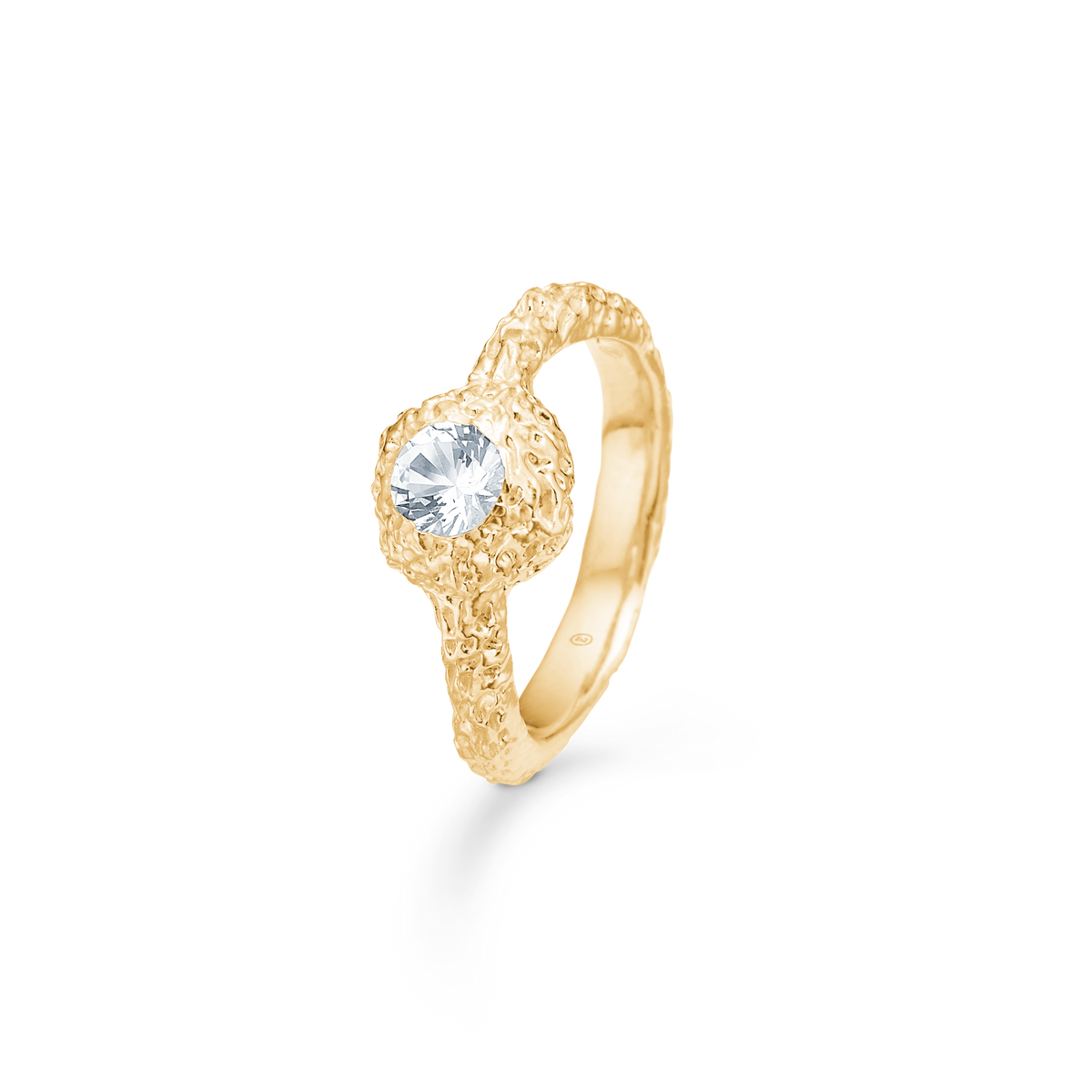 WILD CLIFF ring m/ cz forgyldt