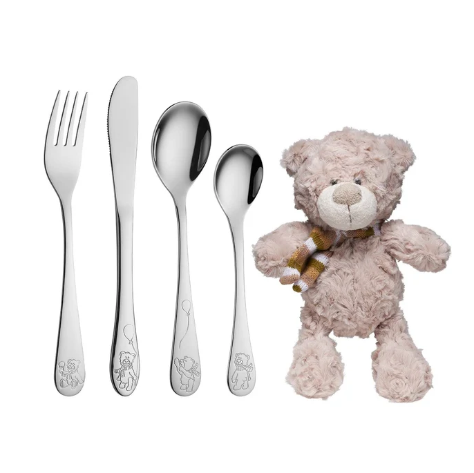 Bestiksæt med bamse, bamse
