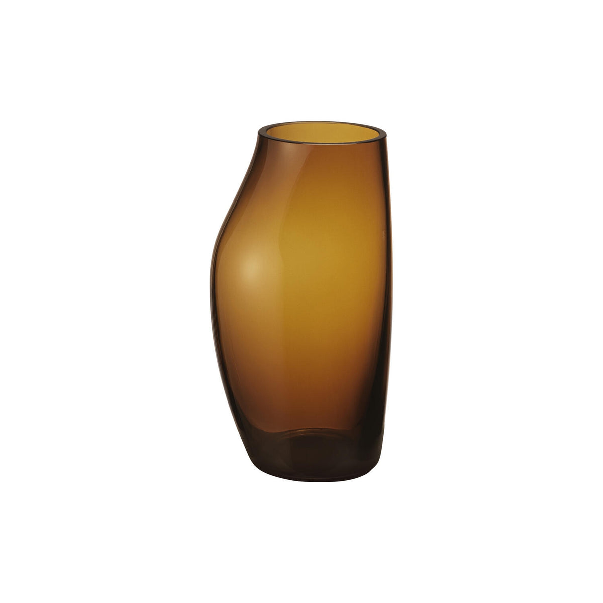 Sky vase ravfarvet glas