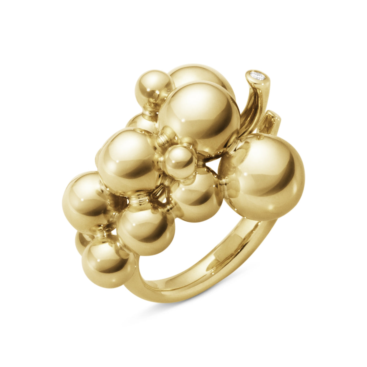 MOONLIGHT GRAPES rødguld ring, 1551