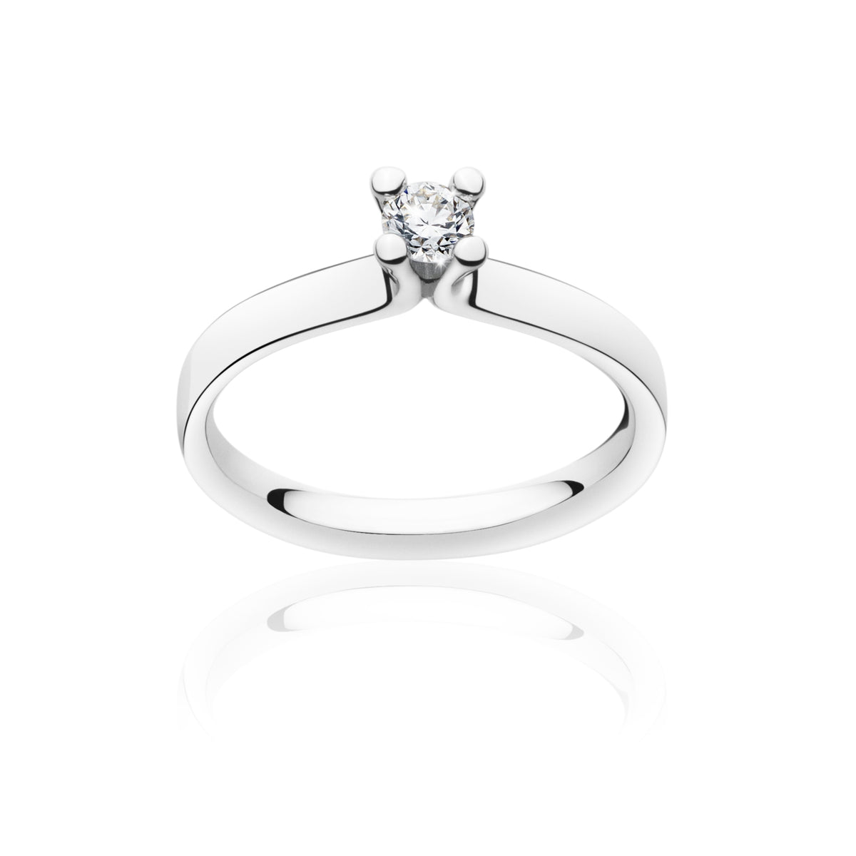 MAGIC BRIDAL ring m/ 0.20 ct hvidguld