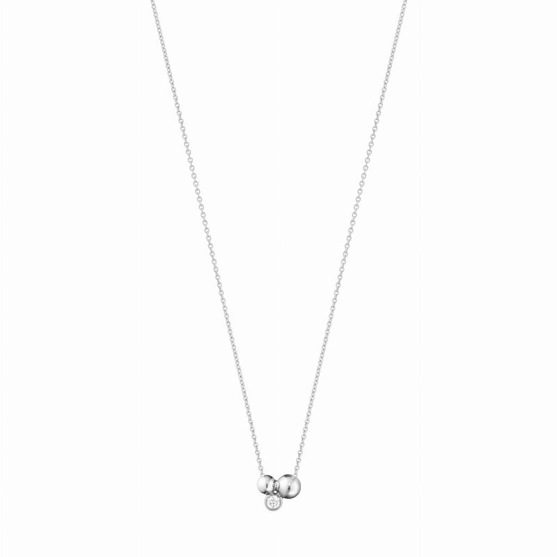 MOONLIGHT GRAPES sølv halskæde m/ diamant