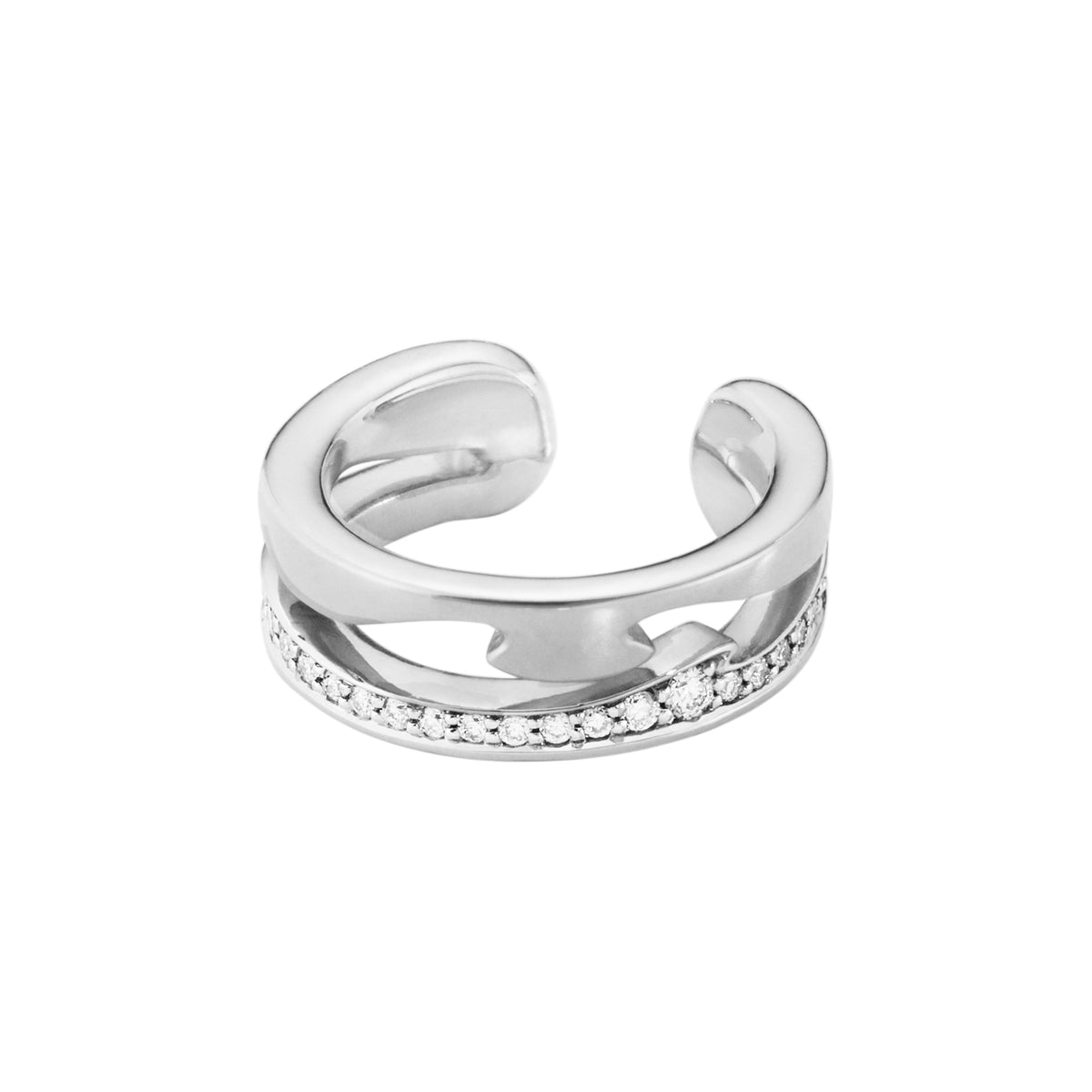 FUSION Ear cuff, hvidguld