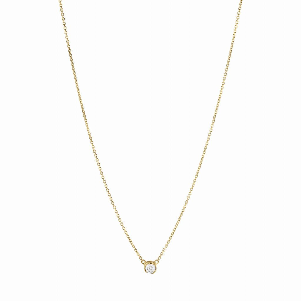 SIGNATURE DIAMOND halskæde m/ 0.10 ct