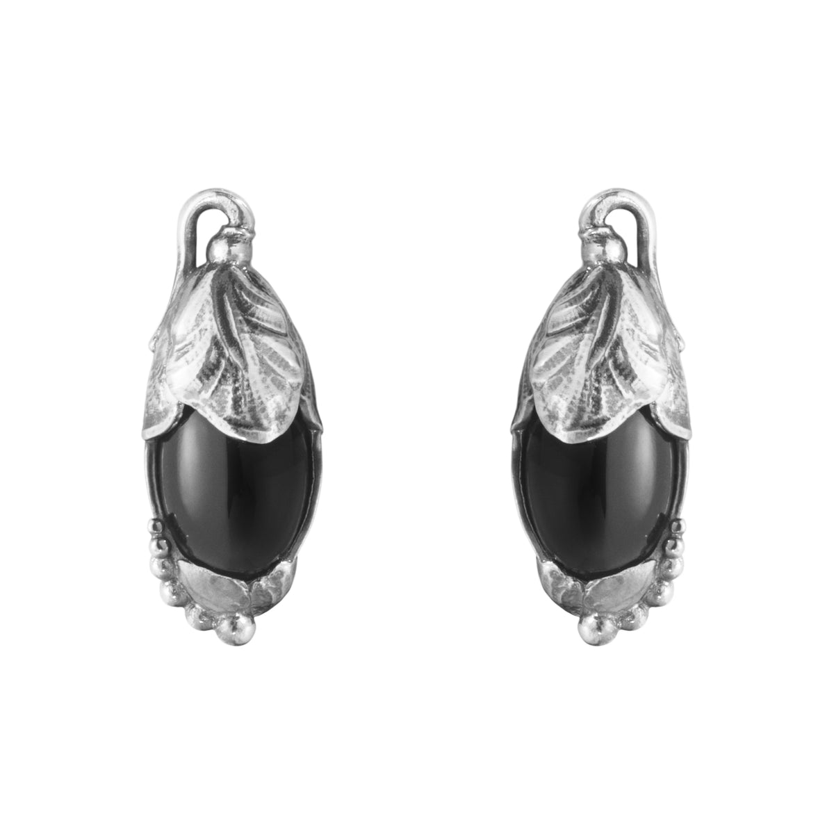 2024 HERITAGE øreclips, sort onyx