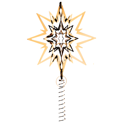 Topstjerne medium gold