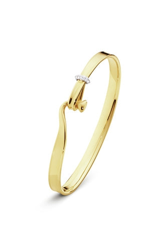 TORUN rødguld armring m/ brillanter