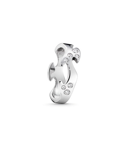 FUSION ring midterstykke hvidguld m/ diamanter