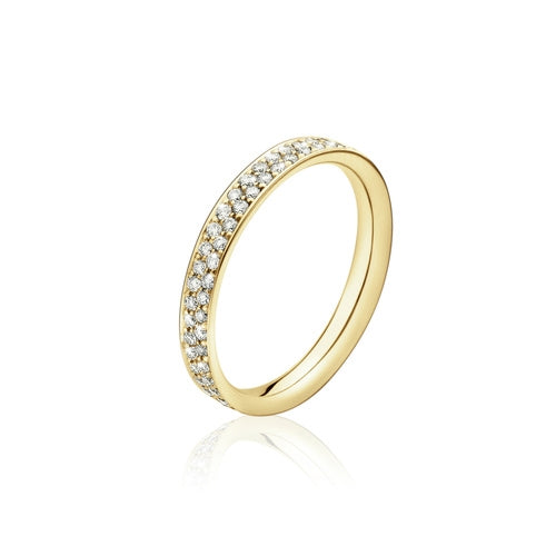 MAGIC ring midt rødguld, paveret