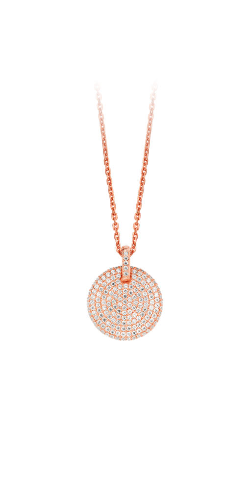 Grace Pendant rosa forgyldt