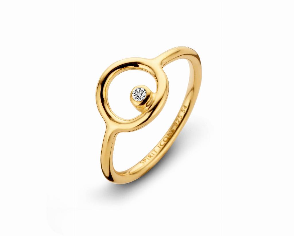 Infinity ring, forgyldt