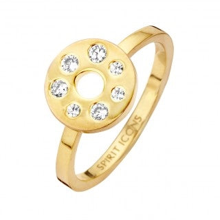 Magnum ring, forgyldt