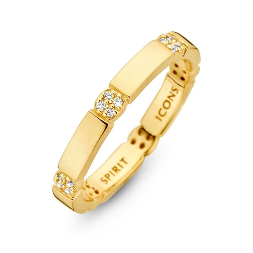 Beat ring, forgyldt