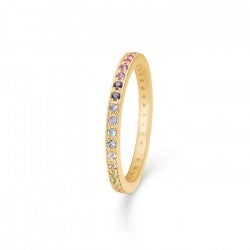 POETRY RAINBOW ring m/ægte sten