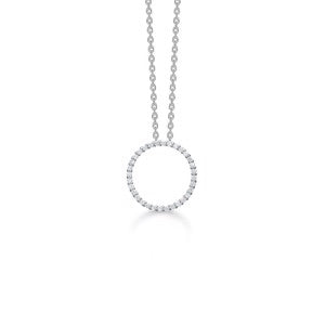 DIAMOND HALO vedhæng hvidguld m/0,20 ct