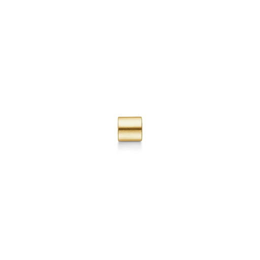 Black Sun bead, plain gold
