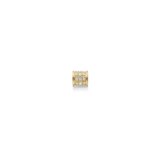 Black Sun bead gold, 0,14 ct W/SI