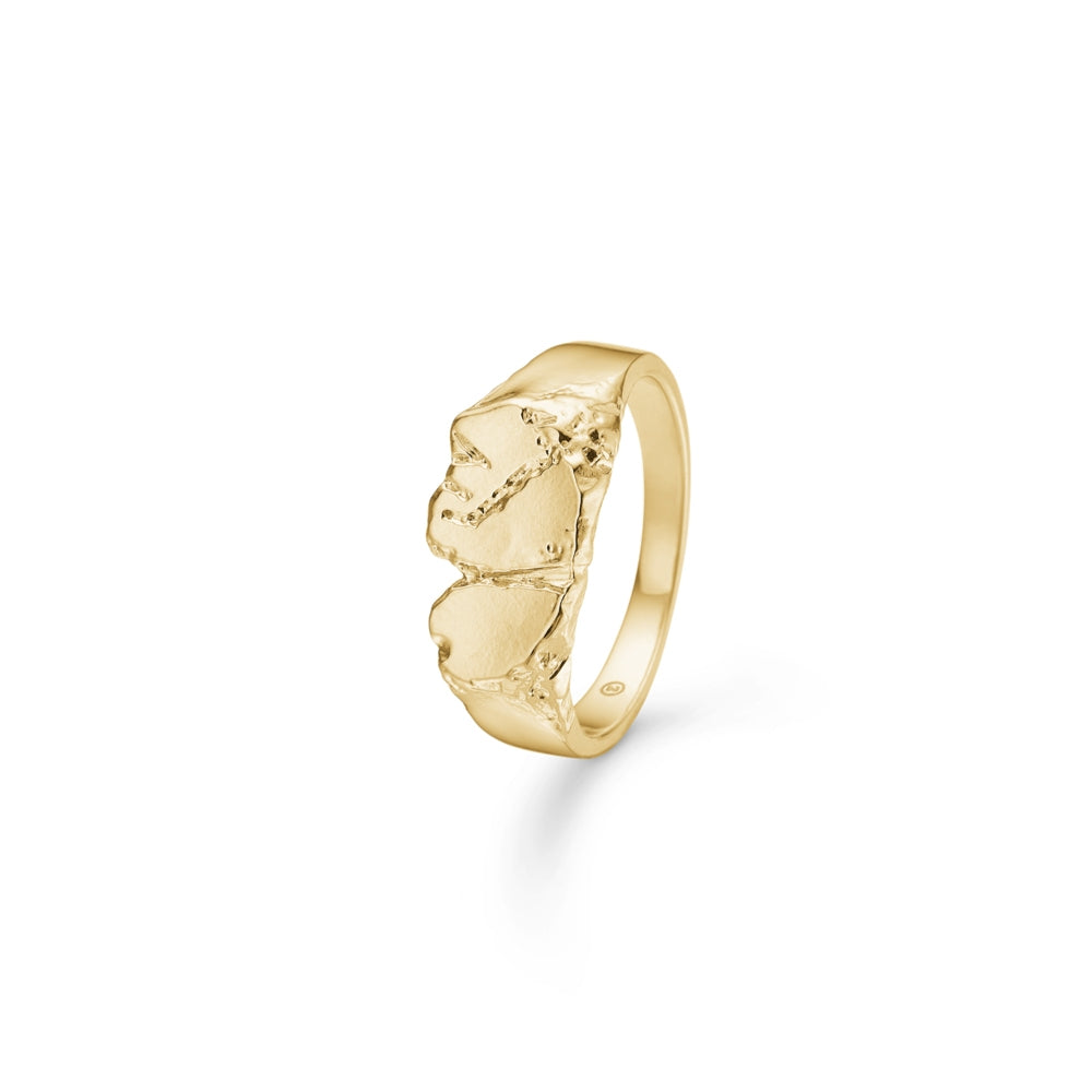 MONUMENT ring forgyldt