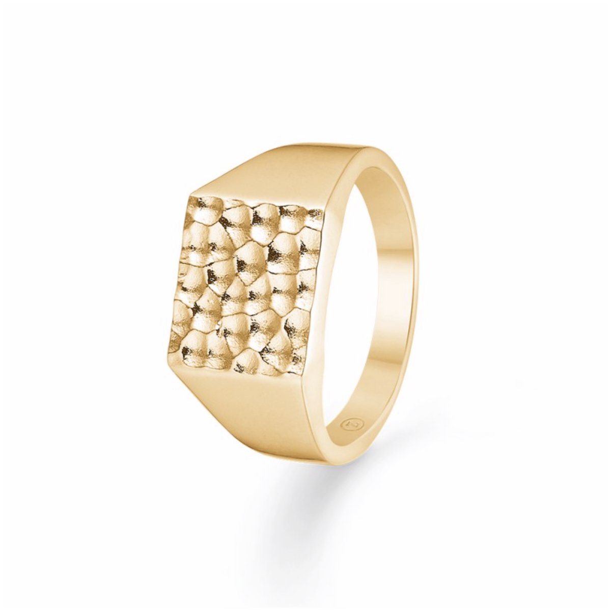 HAMMERED 14 kt. ring