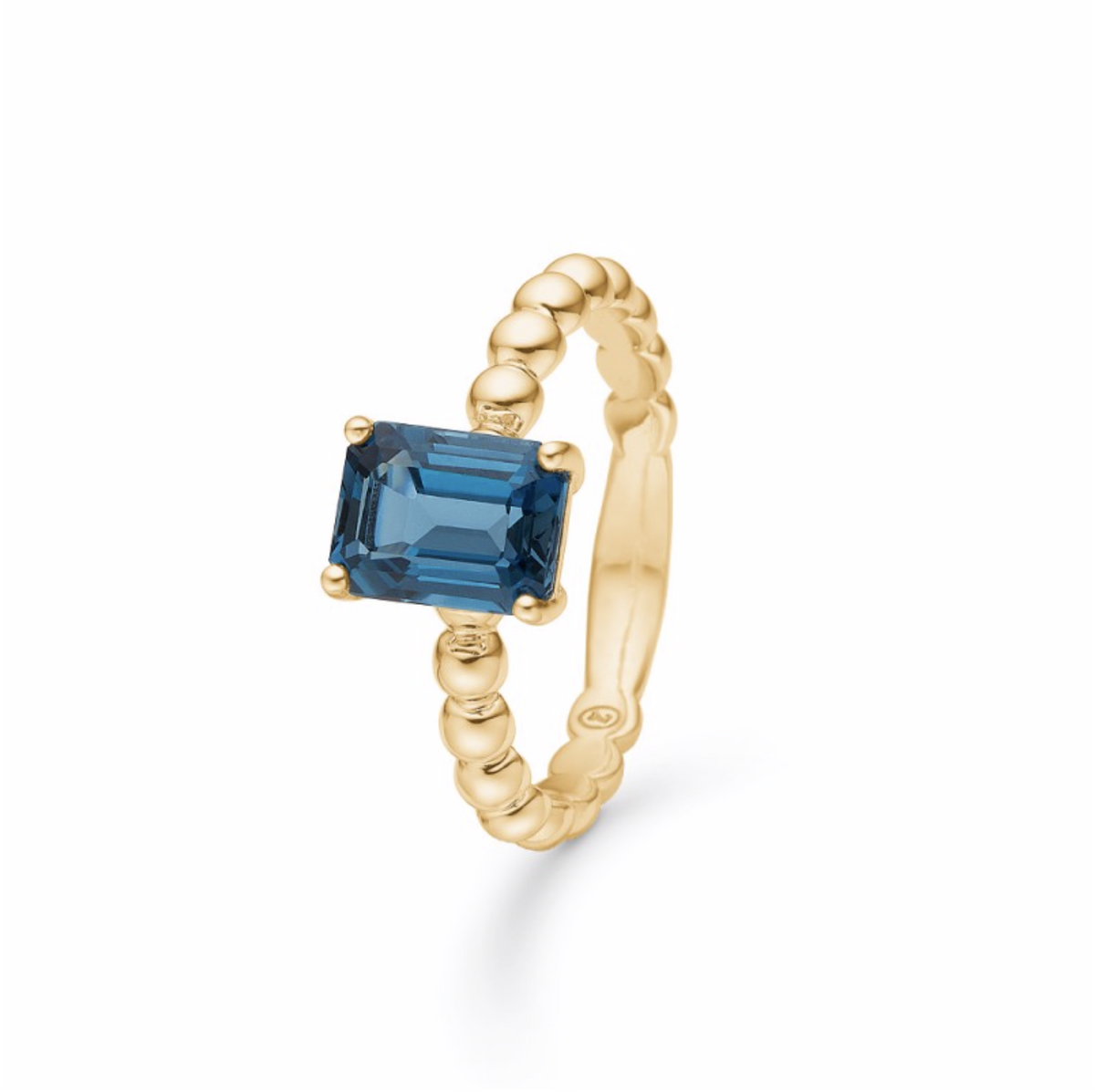 BERRY 14 kt. ring m/topas