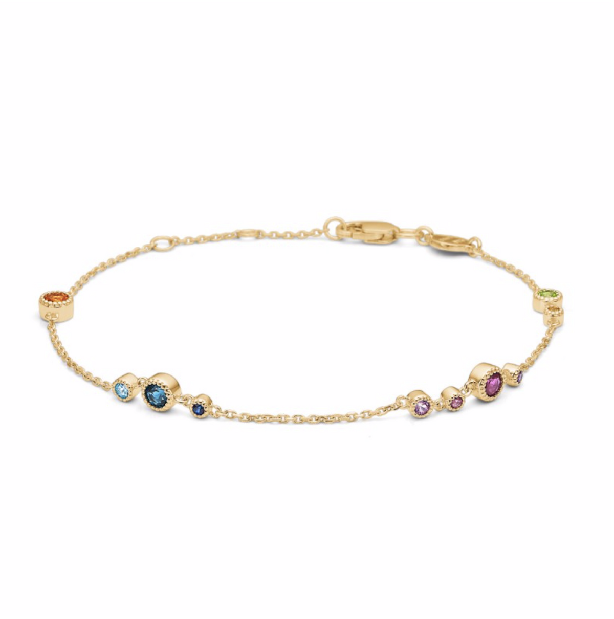 LUXURY RAINBOW 14 kt. armbånd