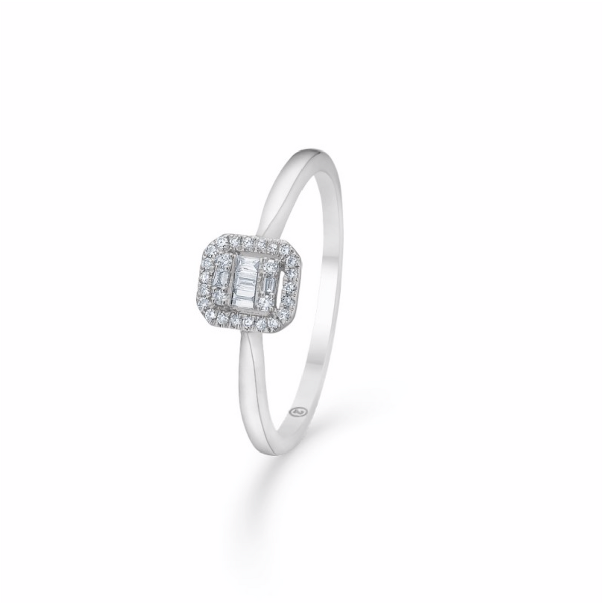 ELIZABETH ring hvidguld m/ 0,09 ct brill