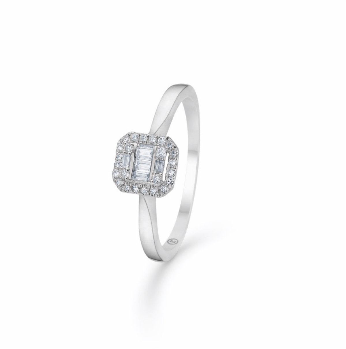 ELIZABETH ring hvidguld m/ 0,18 ct brill