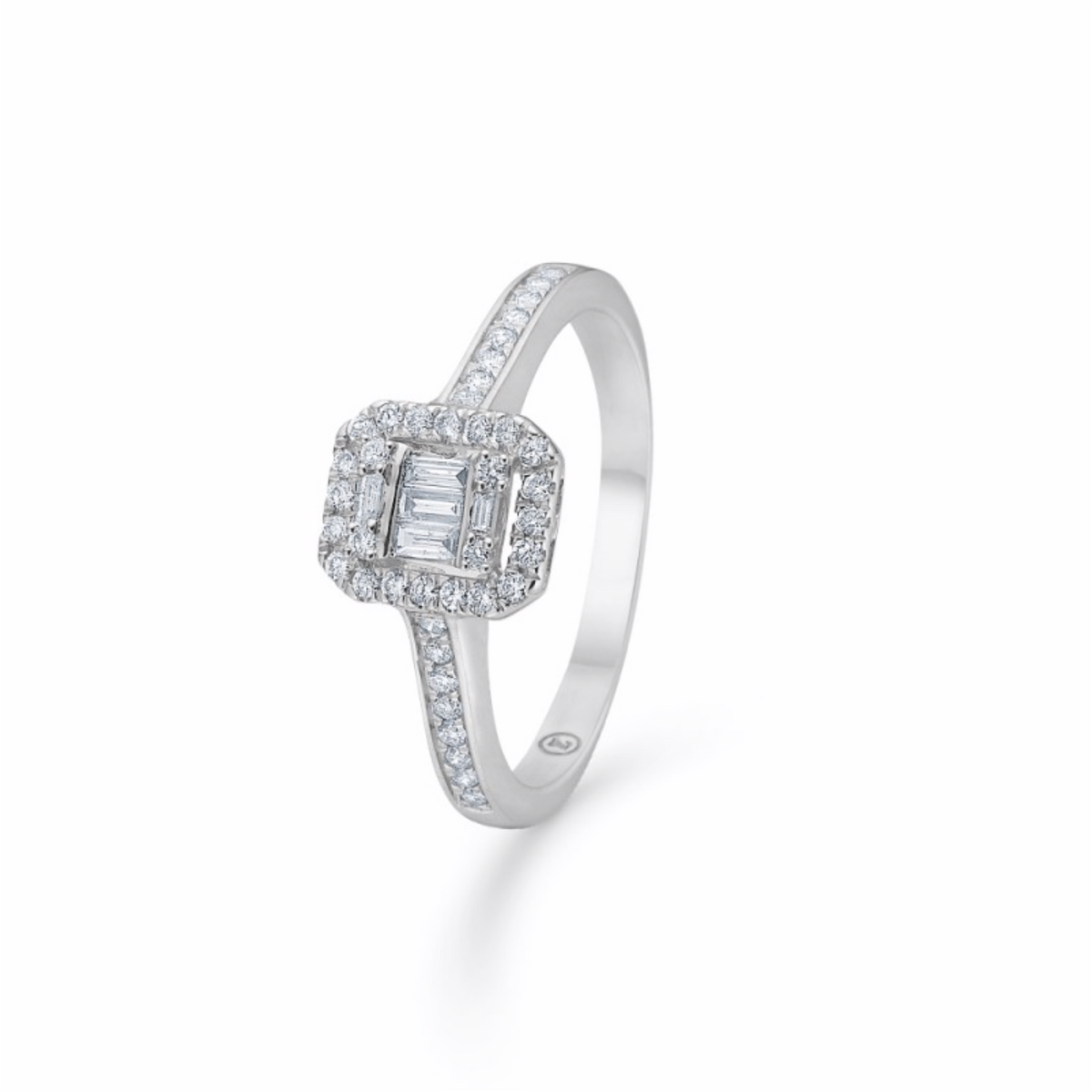 ELIZABETH ring hvidguld m/ 0,33 ct brill
