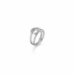 CROWN TIARA ring hvidguld