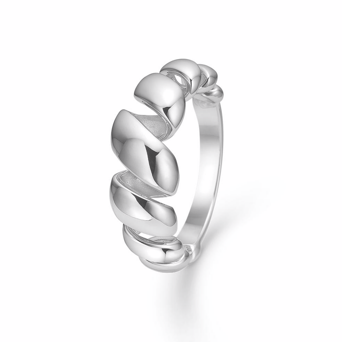 SWIRL sølv ring