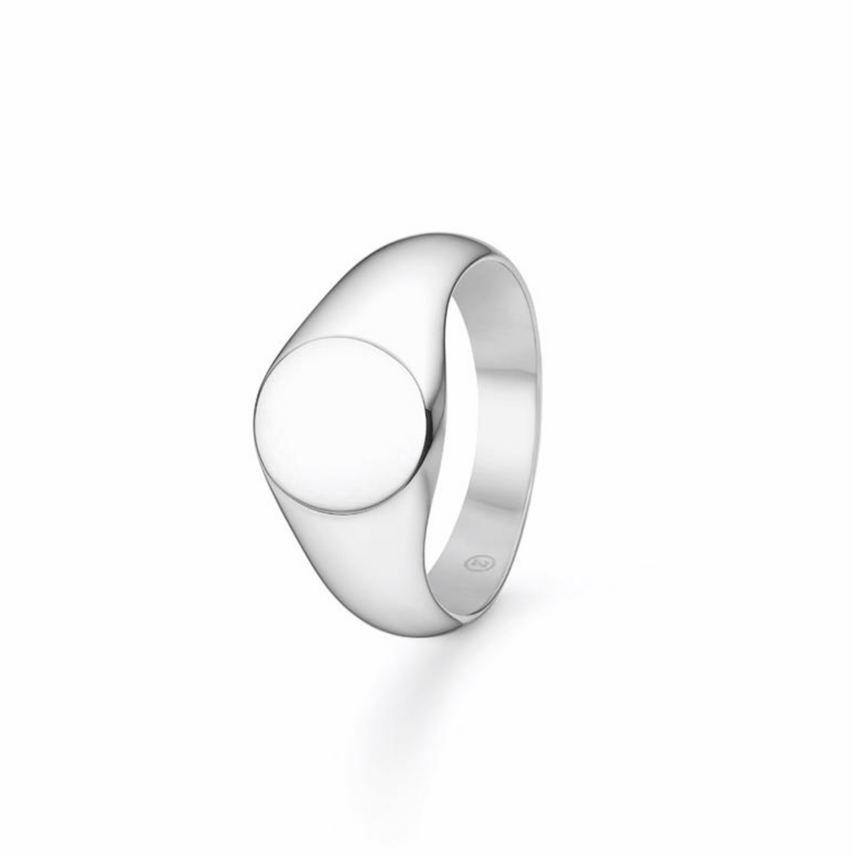 SIGNET sølv ring, rund