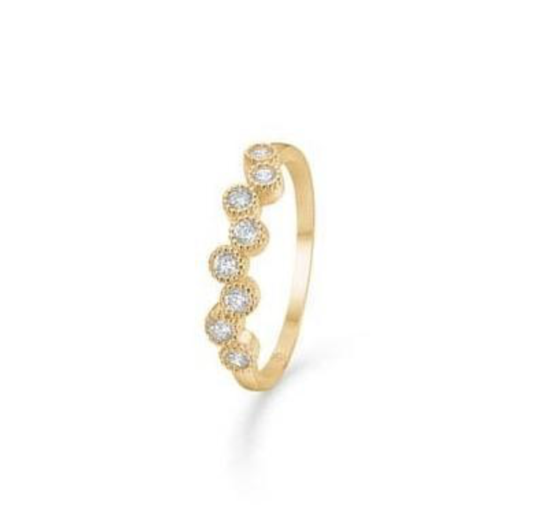 DIDO ring m/ 8 zirkonia