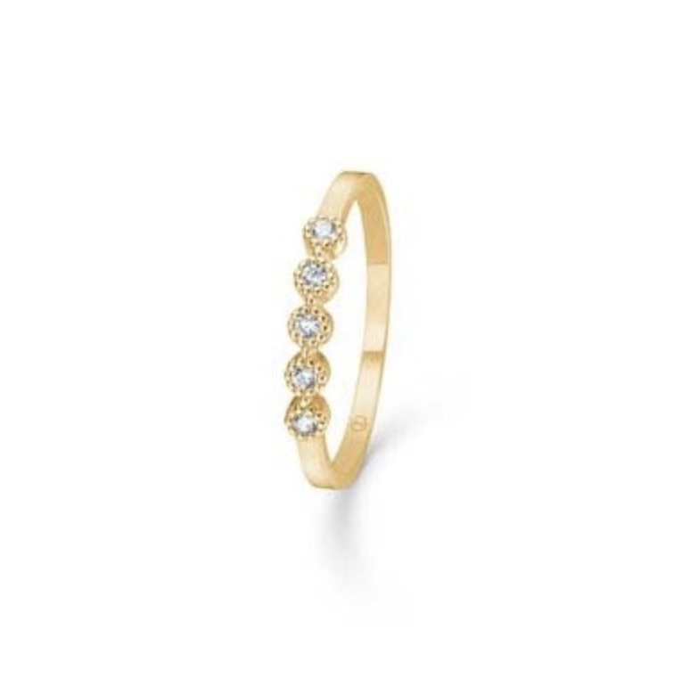 DIDO ring m/ 5 zirkonia
