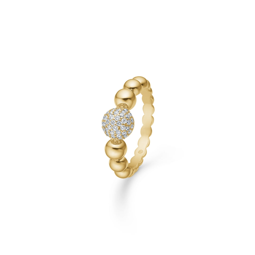 BIG DIAMOND BALL ring m/0,27 ct. W.SI