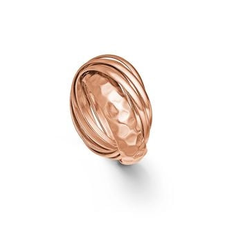 KRANZ & ZIEGLER rosa forgyldt ringe i en ring